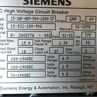 Siemens High Voltage Circuit Breakers